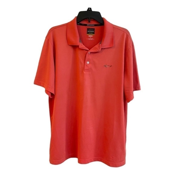 GREG NORMAN, MENS ORANGE, ULTRA COMFORT, POLO SHIRT. SIZE L - Picture 3 of 6